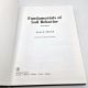 Fundamentals of Soil Behavior Second Edition JAMES K. MITCHELL 1993 HB 1st Printing