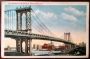 Postcard: The Manhattan Bridge, New York City, Circa 1900s
