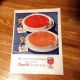 1955 - 9.25 X 12 - Campbell's Tomato Soup Tear Sheet Ad - BRIGHT COLORS