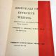 Essentials of Effective Writing Vincent F. Hopper & Cedric Gale 1961 Grammar Handbook