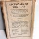 The New Dictionary of Thoughts: A Cyclopedia of Quotations TYRON EDWARDS 1963 HBDJ