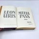 Mitla Pass a Novel by LEON URIS 1988 2nd Printing HBDJ ExLib