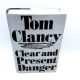 Clear and Present Danger TOM CLANCY 1989 HBDJ BOMC Jack Ryan Adventure