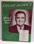 Vintage 1945 Frank Munn's Munn Album of Familiar Music Song Book With Words & Guitar Chords
