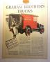 1927 Graham Brothers Trucks - Goodyear Tire Ad Saturday Evening Post