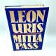 Mitla Pass a Novel by LEON URIS 1988 2nd Printing HBDJ ExLib